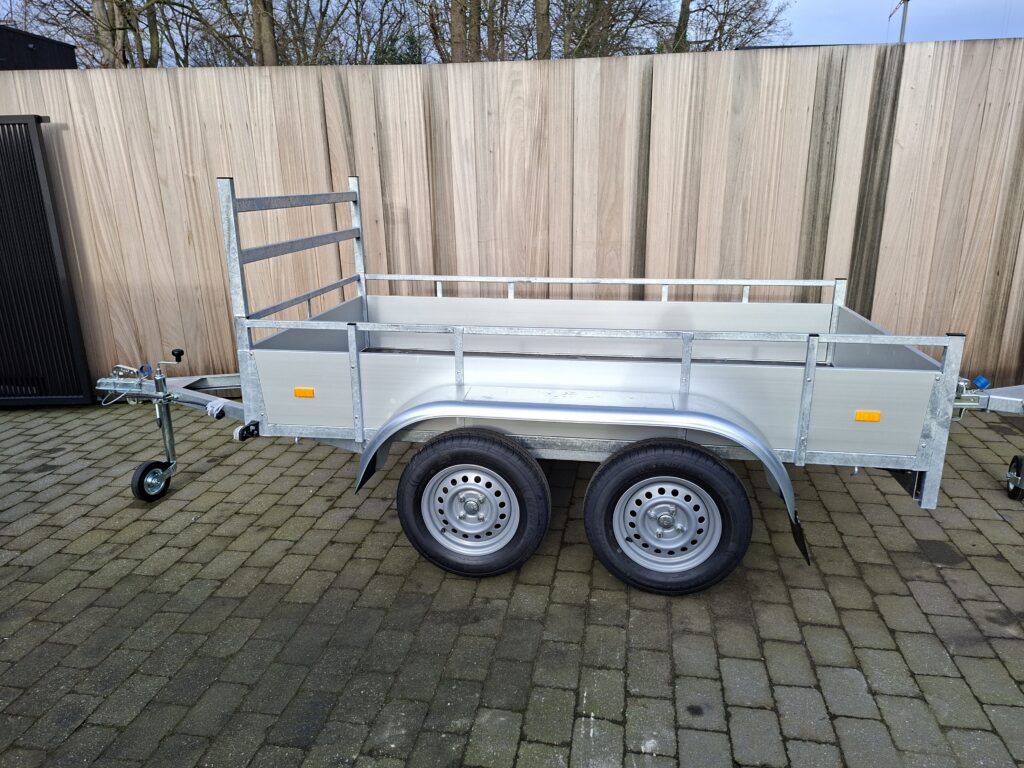 Syma bakwagen dubbel as aluminium